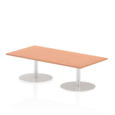 Dynamic Italia 1600 x 800mm Poseur Rectangular Table Beech Top 475mm High Leg ITL0280 DD